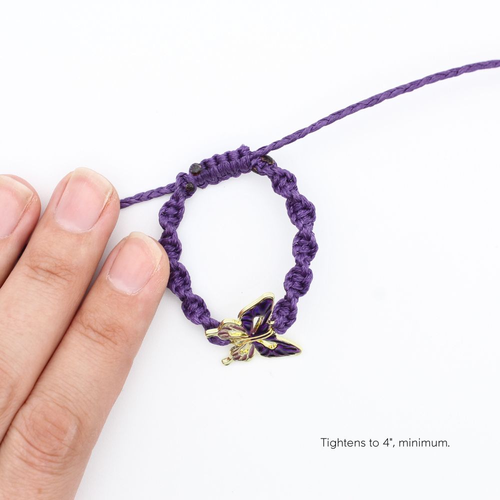 Butterfly Charm Bracelet (Adjustable)