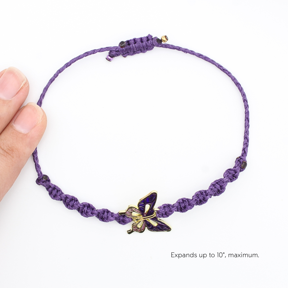 Butterfly Charm Bracelet (Adjustable)