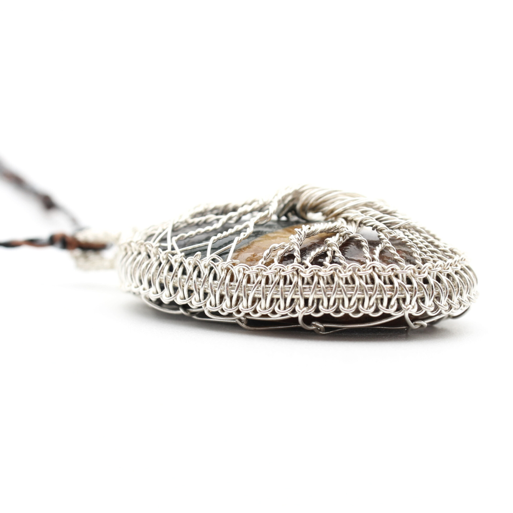 Tree of Life Necklace on Seven Layer Stone