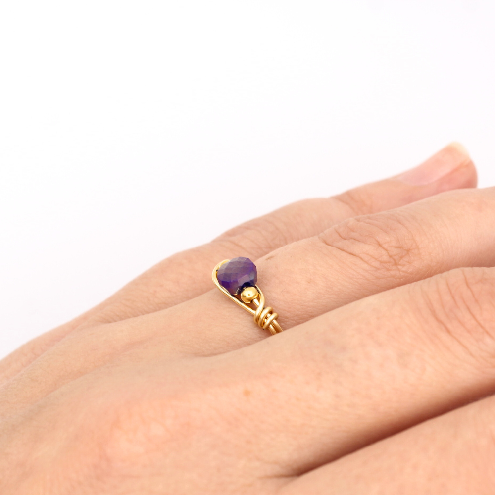 Purple Glass Ring