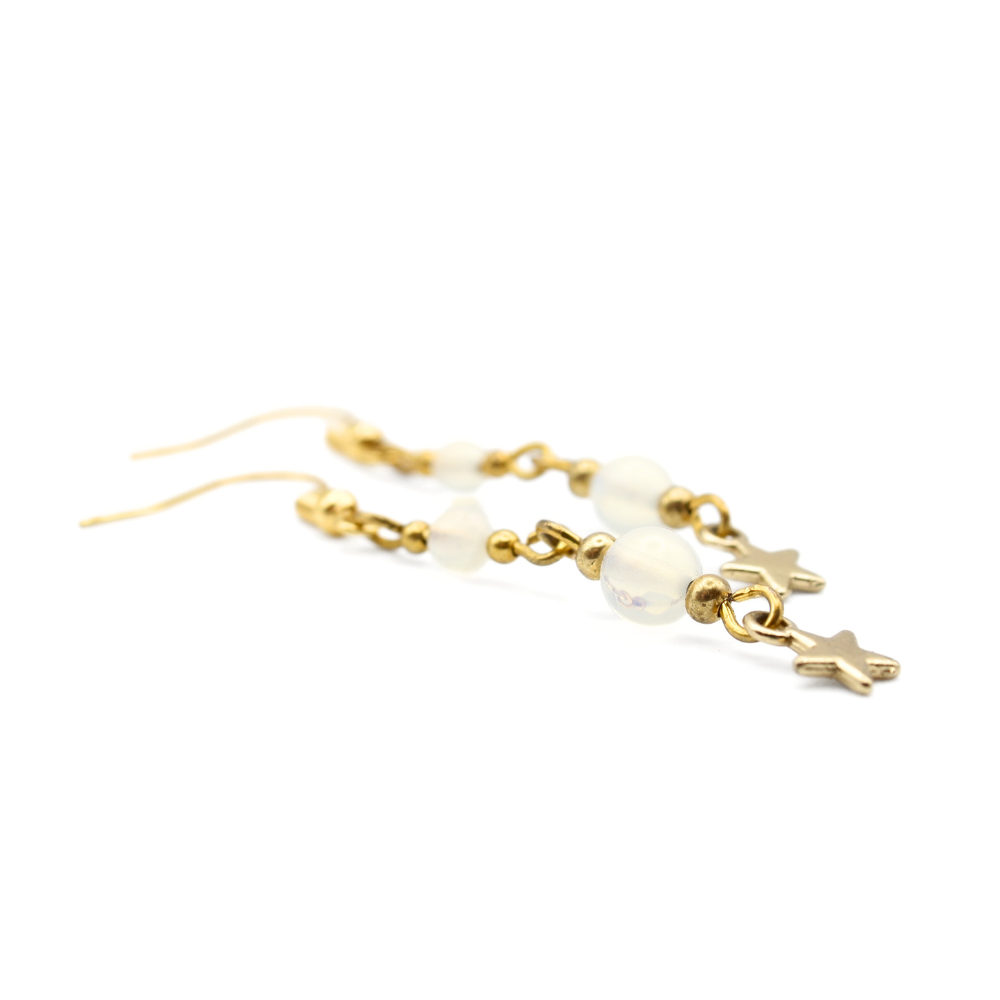 Opalite Star Drop Earrings