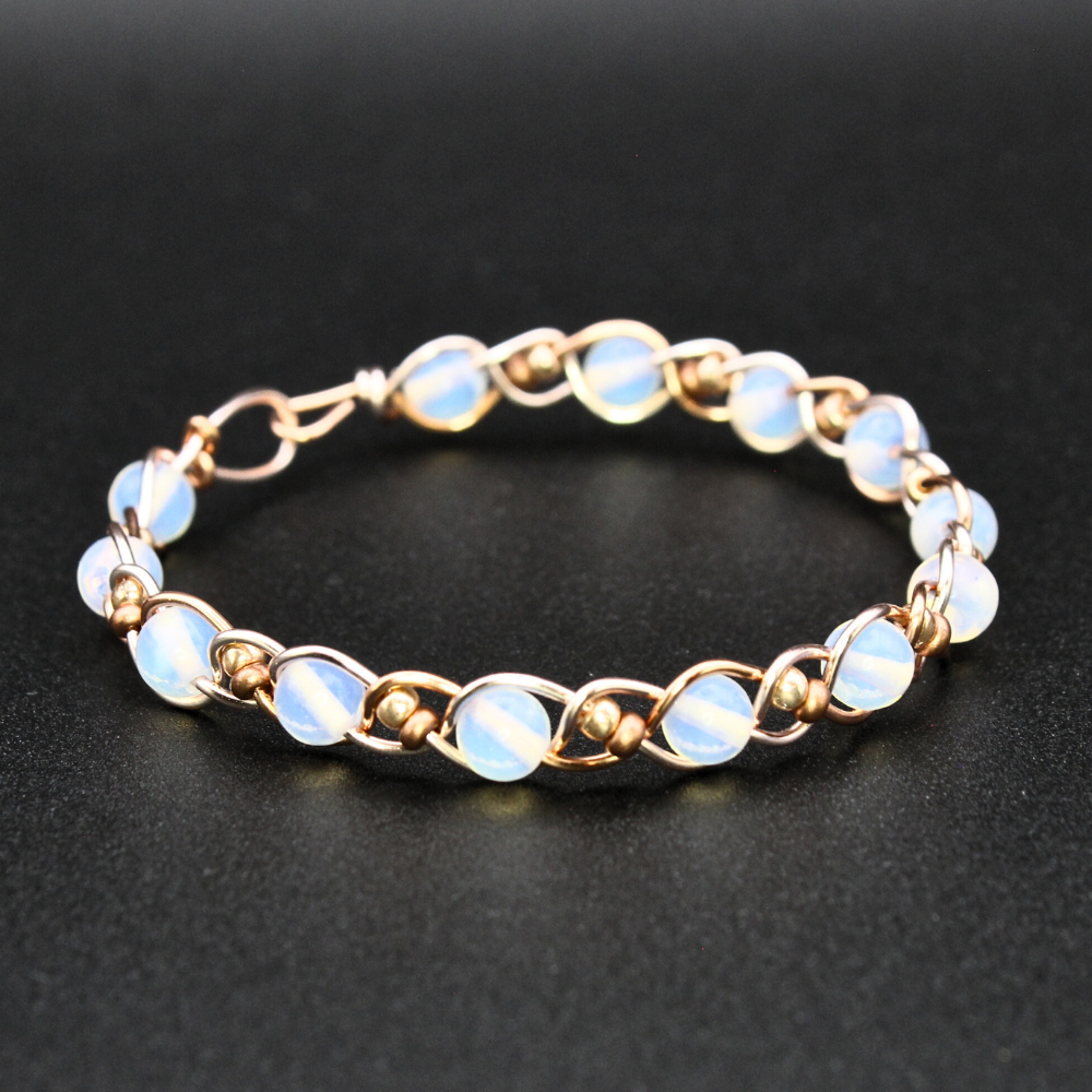 Opalite Bangle Bracelet (w/ Clasp)