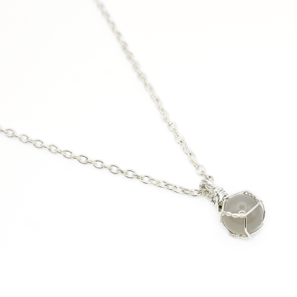 Smoky Quartz Sphere Necklace