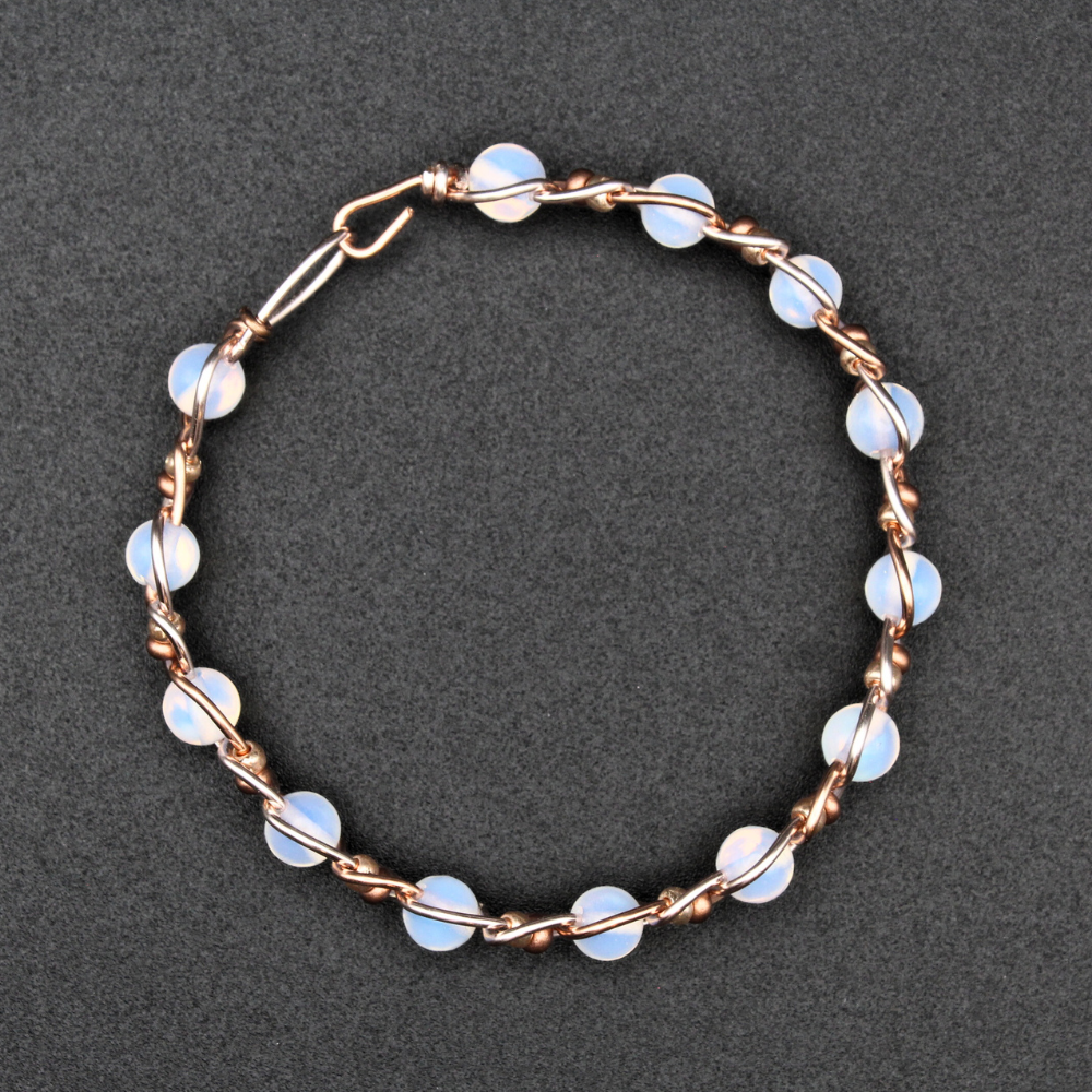 Opalite Bangle Bracelet (w/ Clasp)