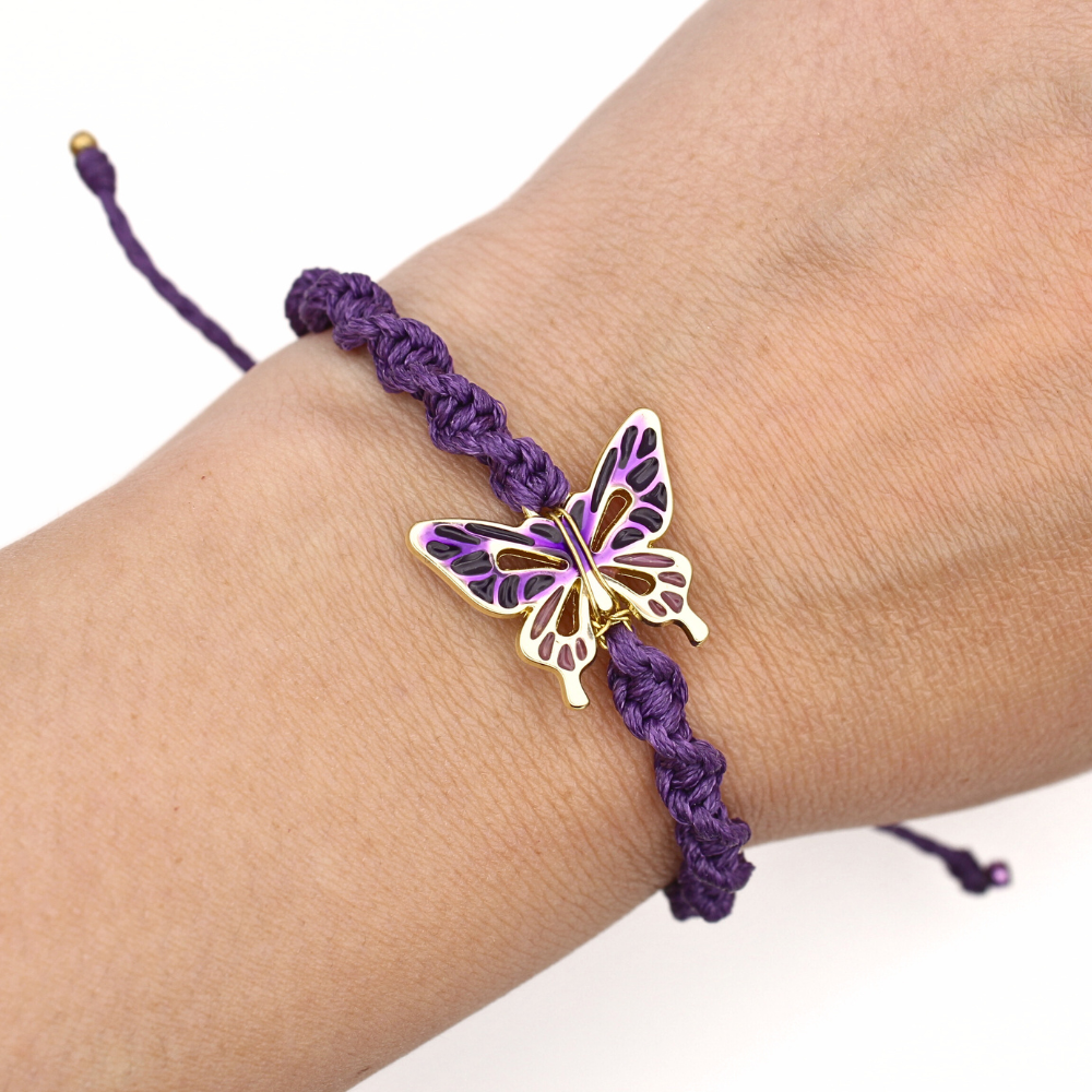Butterfly Charm Bracelet (Adjustable)