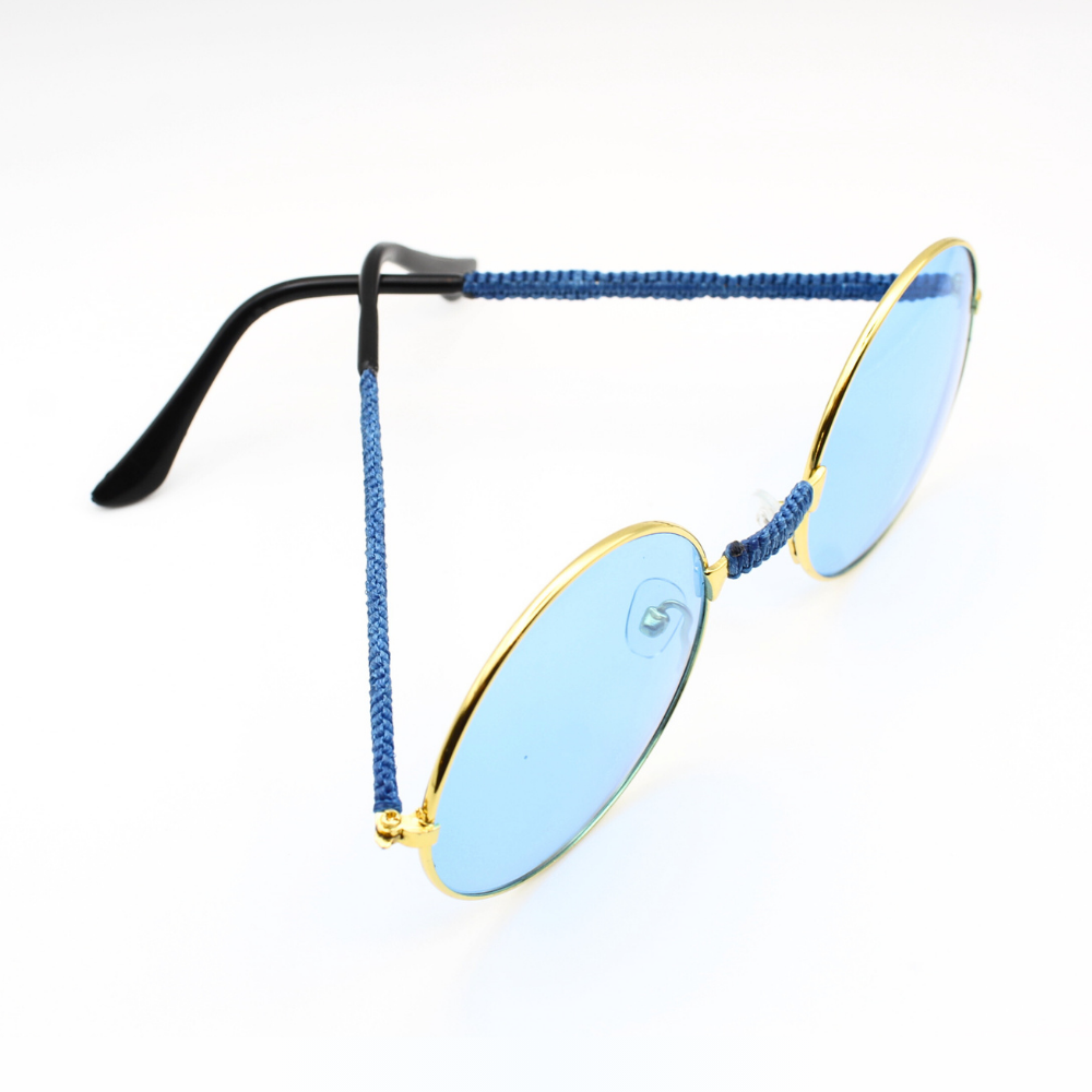 Blue Round Sunglasses