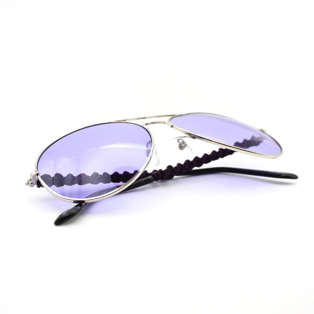 Purple Aviator Sunglasses