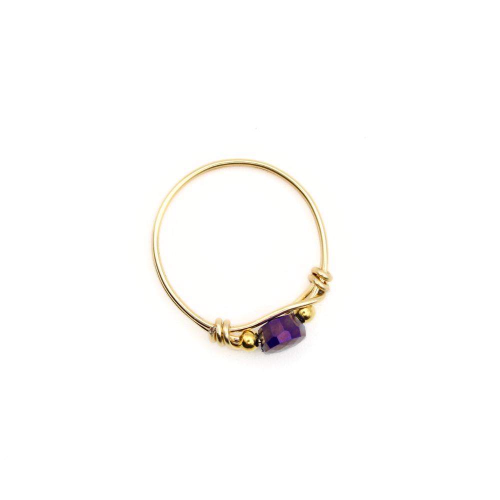 Purple Glass Ring