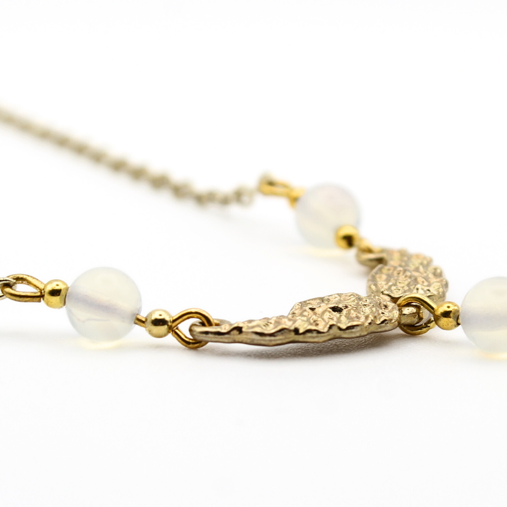 Angel Wings Necklace with Opalite
