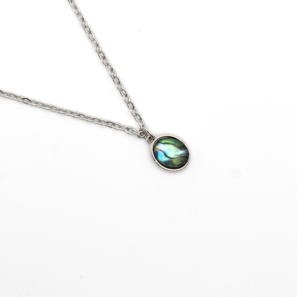 Labradorite Charm Necklace (Silver)