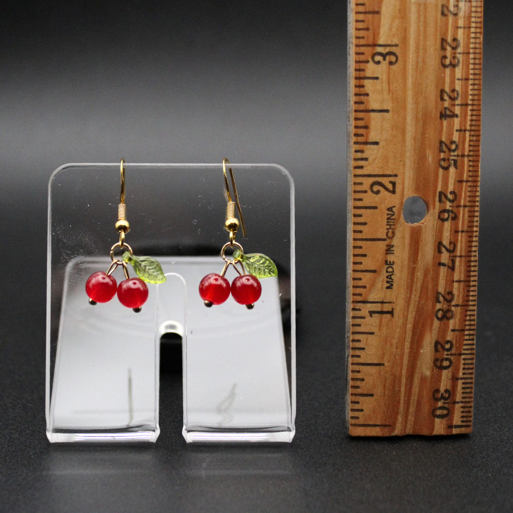 Cherry Earrings (Gold)