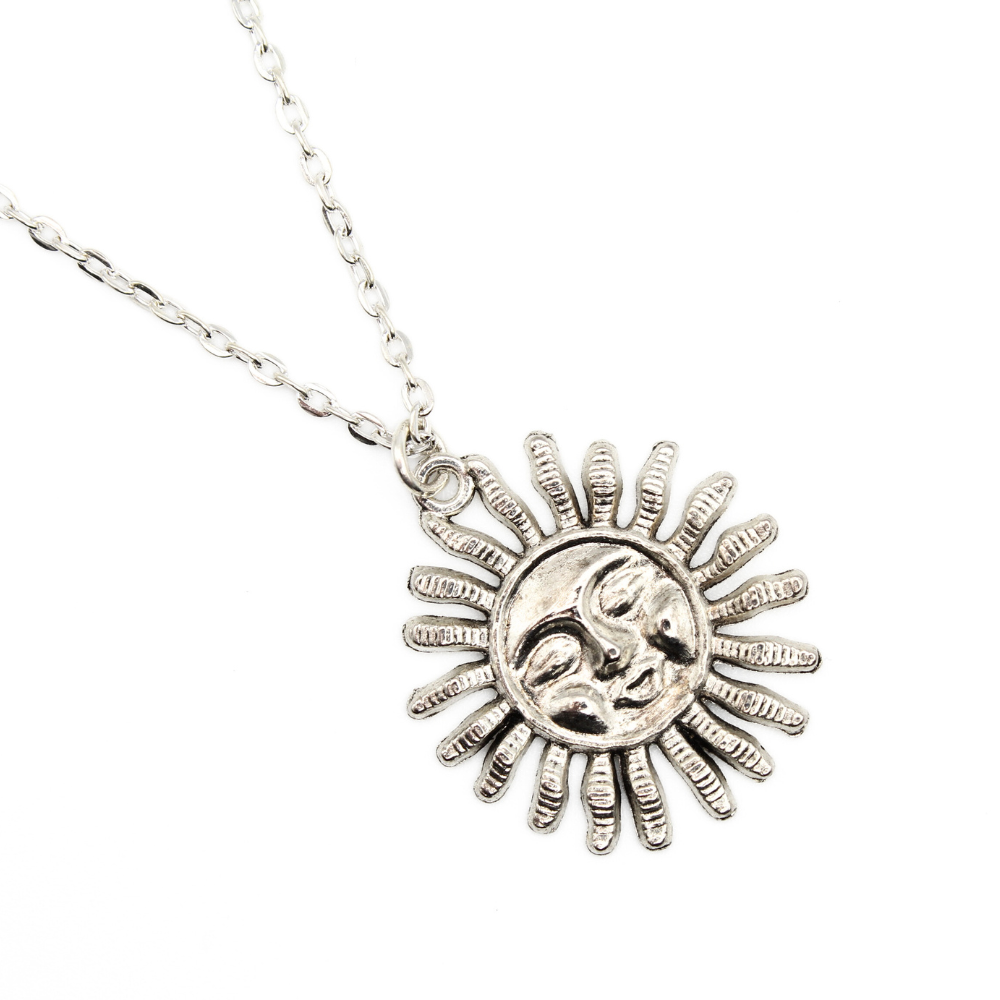 Smiling Sun Charm Necklace