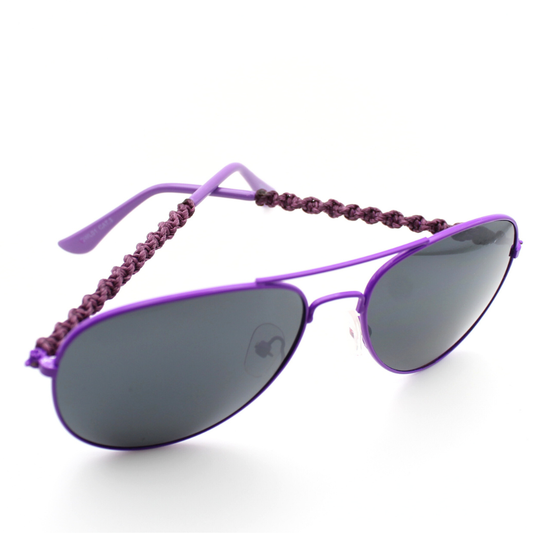 Purple Aviator Sunglasses