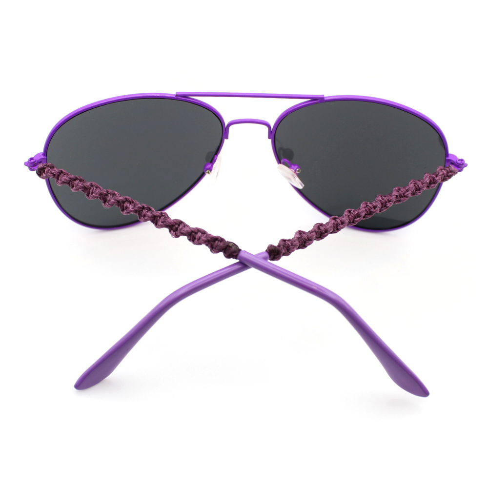 Purple Aviator Sunglasses