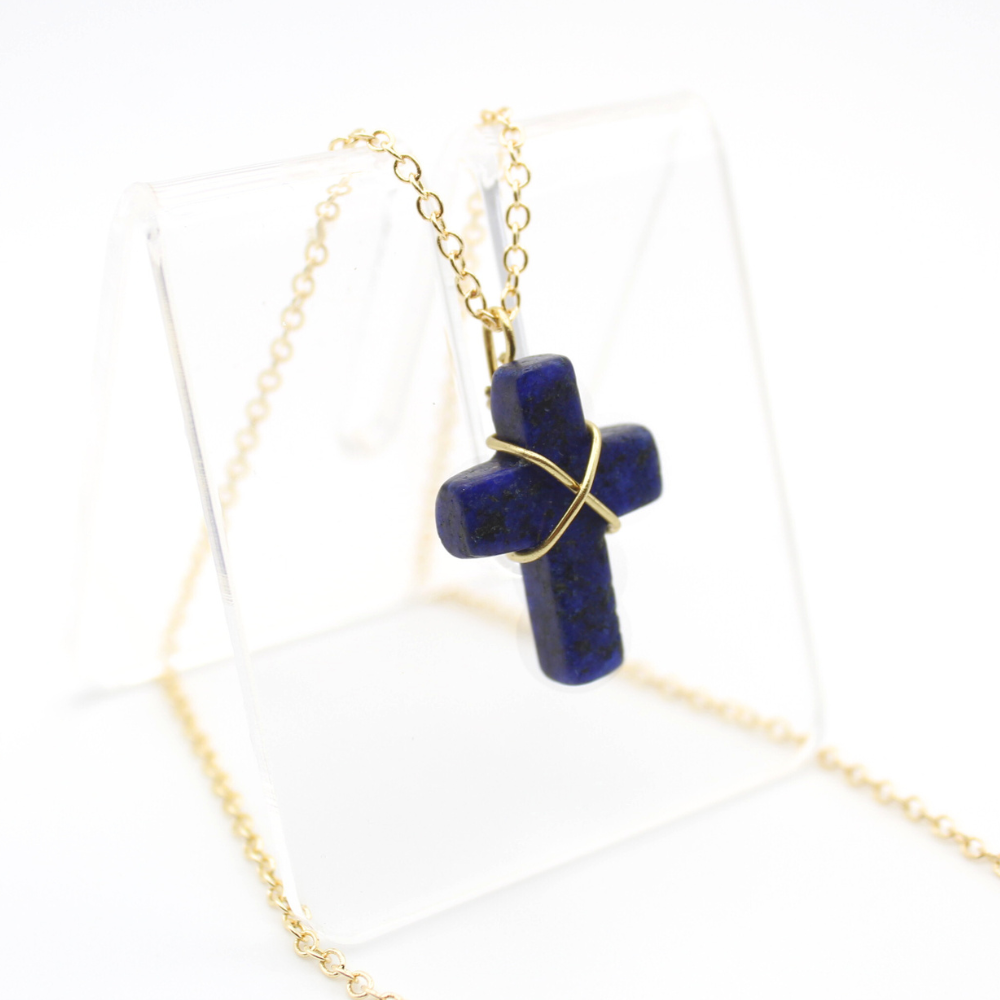 Lapis Lazuli Cross Necklace
