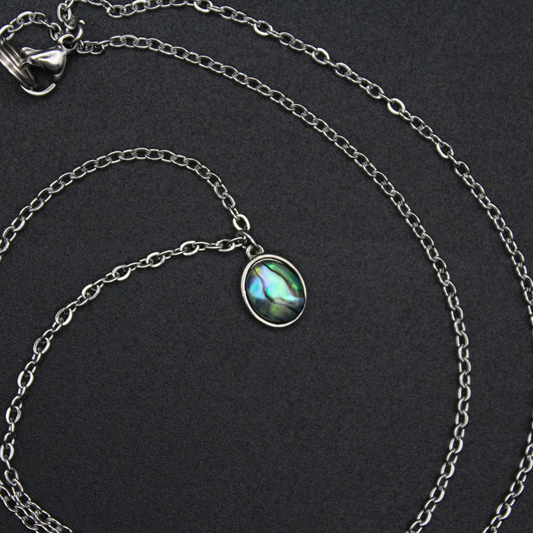 Labradorite Charm Necklace (Silver)