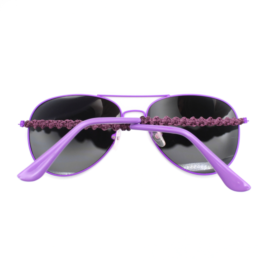 Purple Aviator Sunglasses