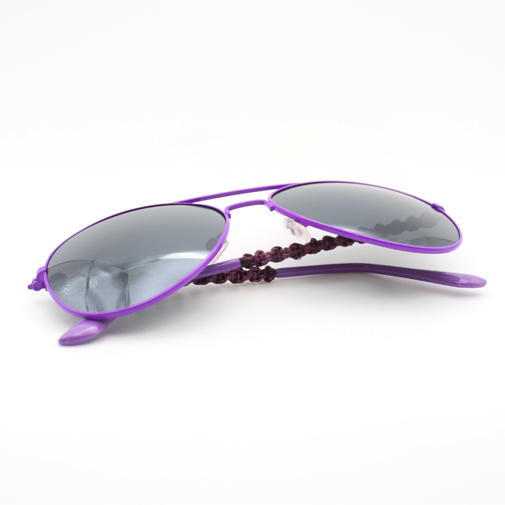 Purple Aviator Sunglasses