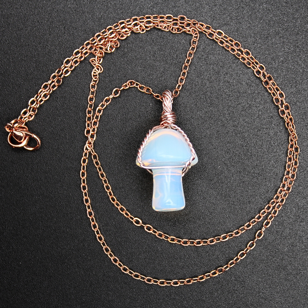Opalite Mushroom Necklace