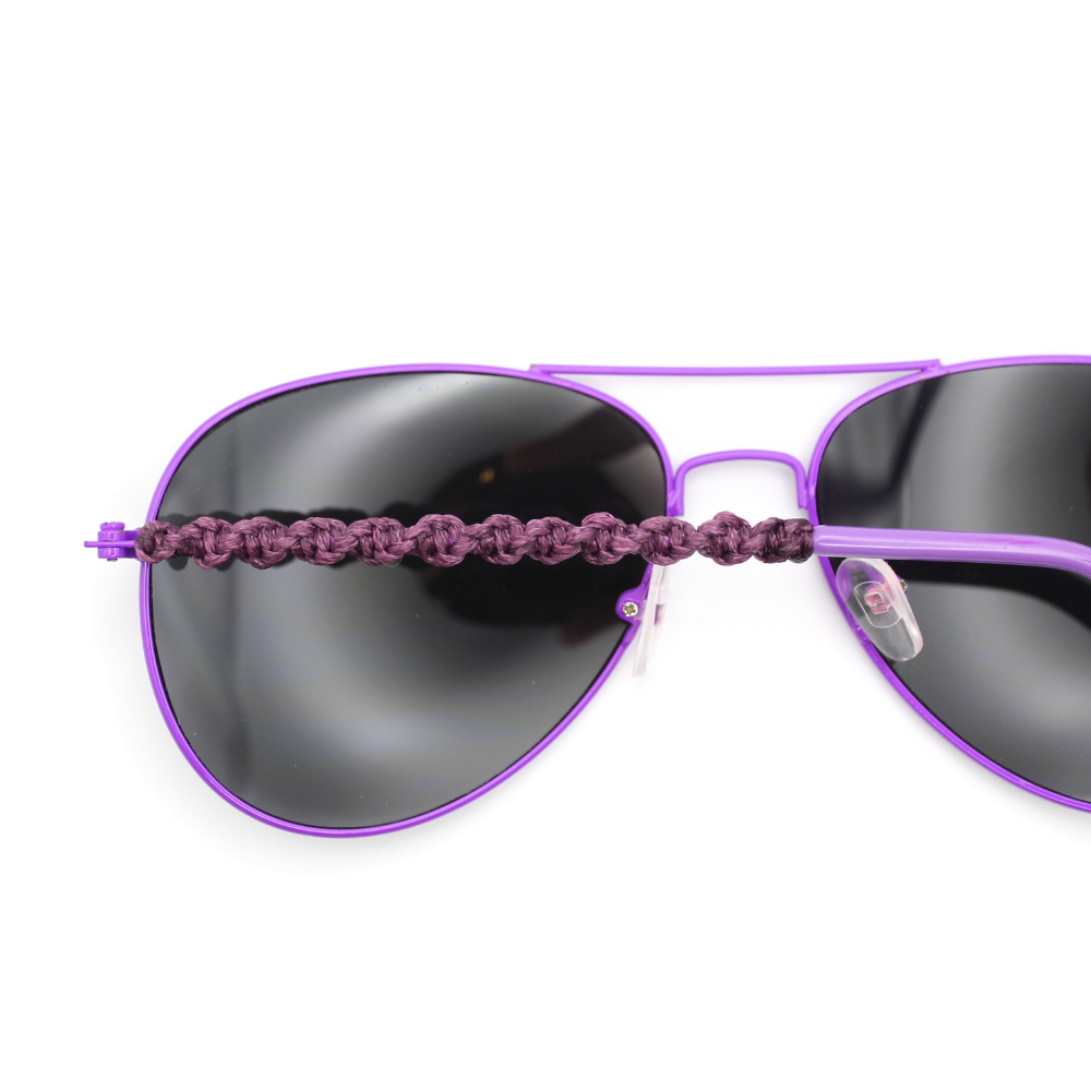 Purple Aviator Sunglasses