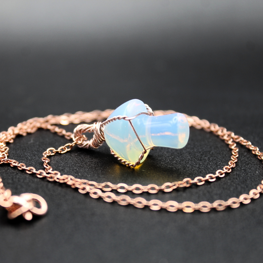 Opalite Mushroom Necklace