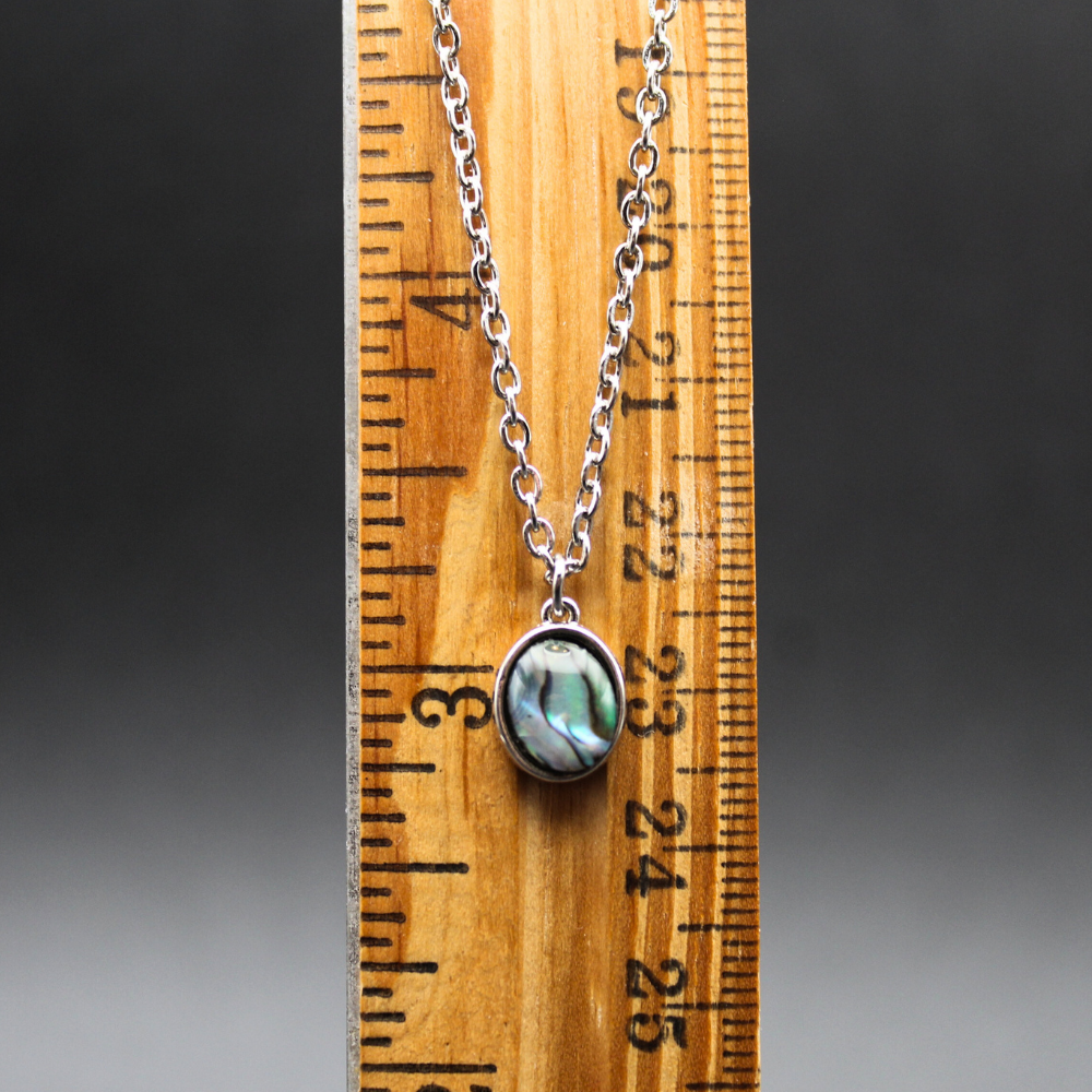 Labradorite Charm Necklace (Silver)