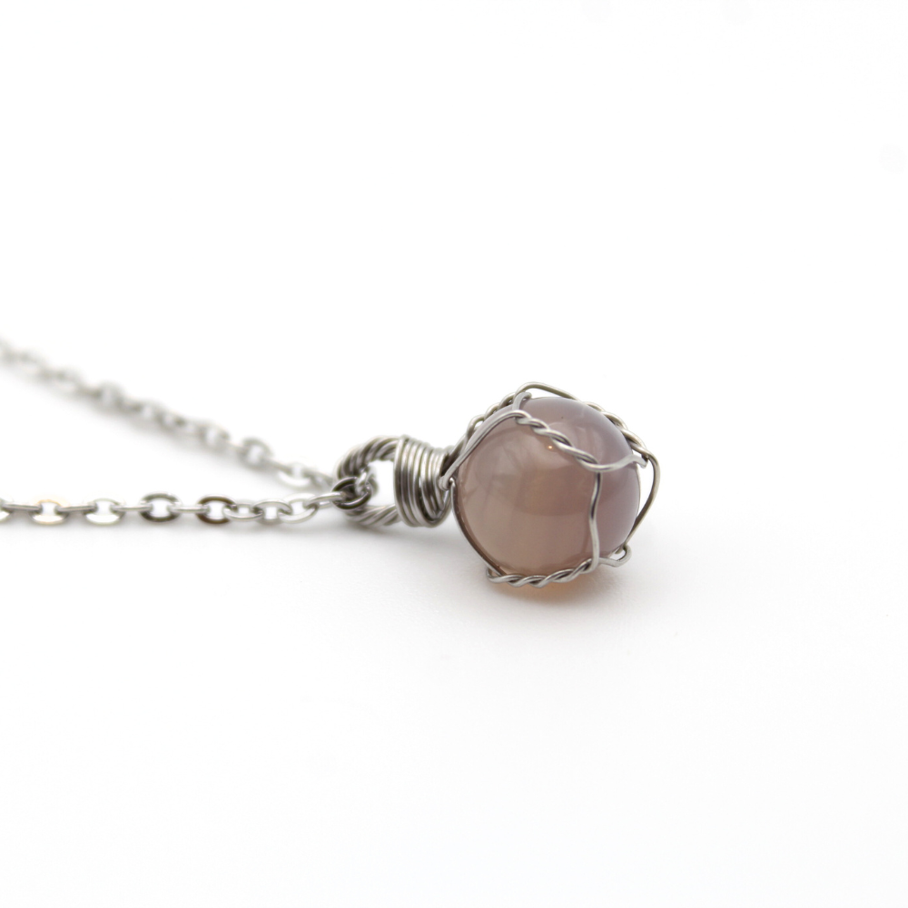 Smokey Quartz Sphere Necklace