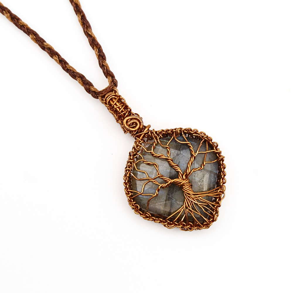Labradorite Tree Of Life Necklace