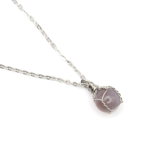 Smokey Quartz Sphere Necklace