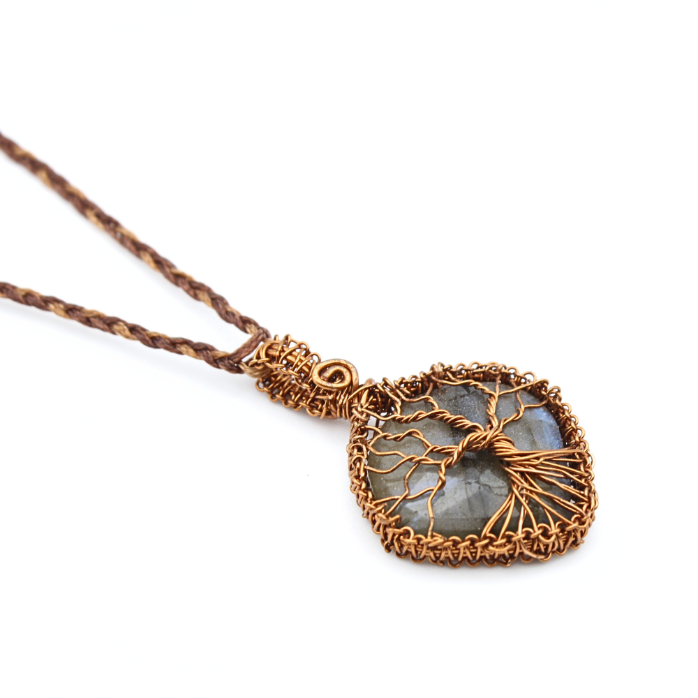 Labradorite Tree Of Life Necklace