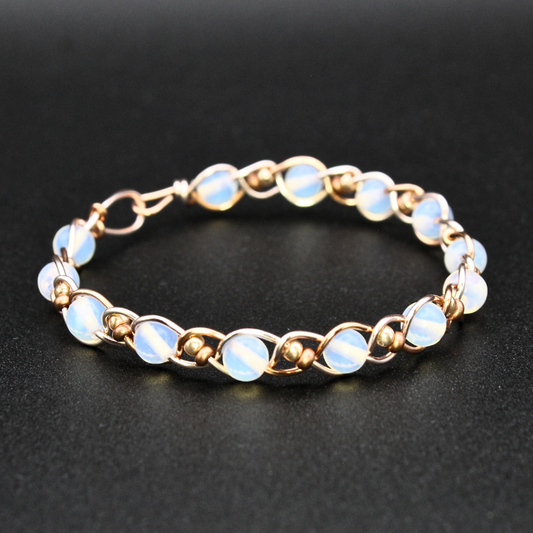 Opalite Bangle Bracelet (w/ Clasp)