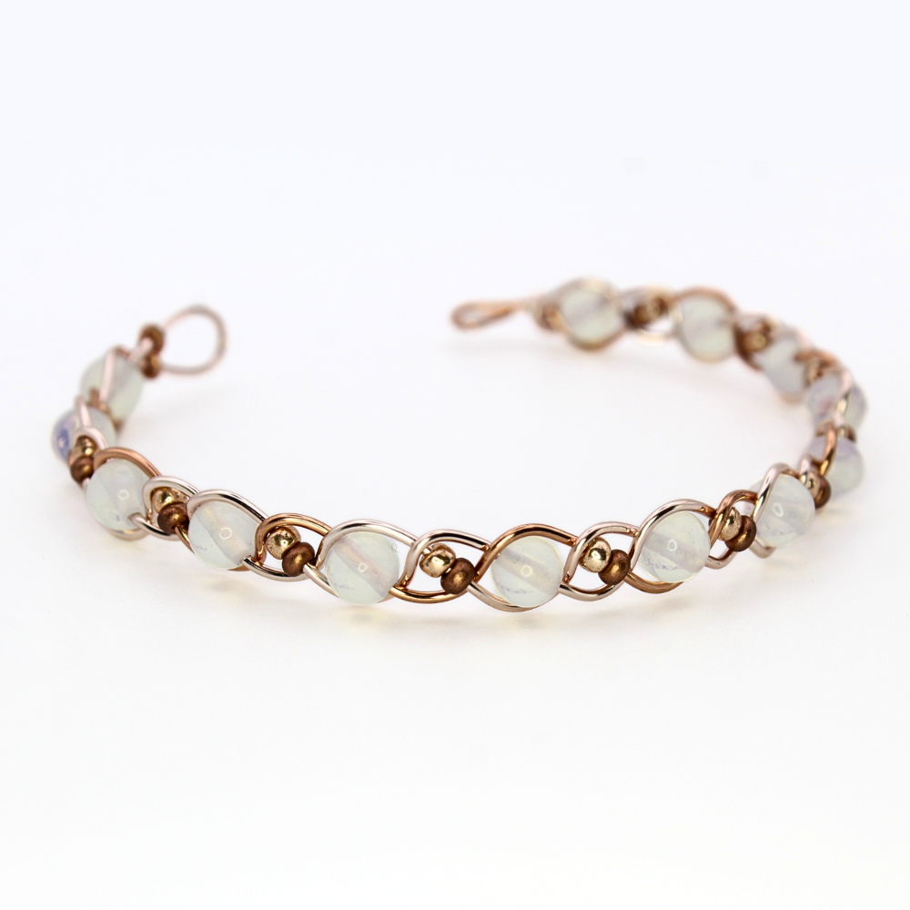 Opalite Bangle Bracelet (w/ Clasp)