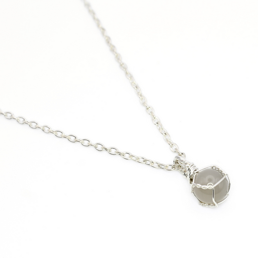 Smoky Quartz Sphere Necklace