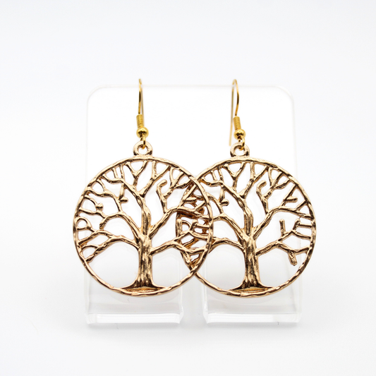 Tree of Life Earrings (Gold)
