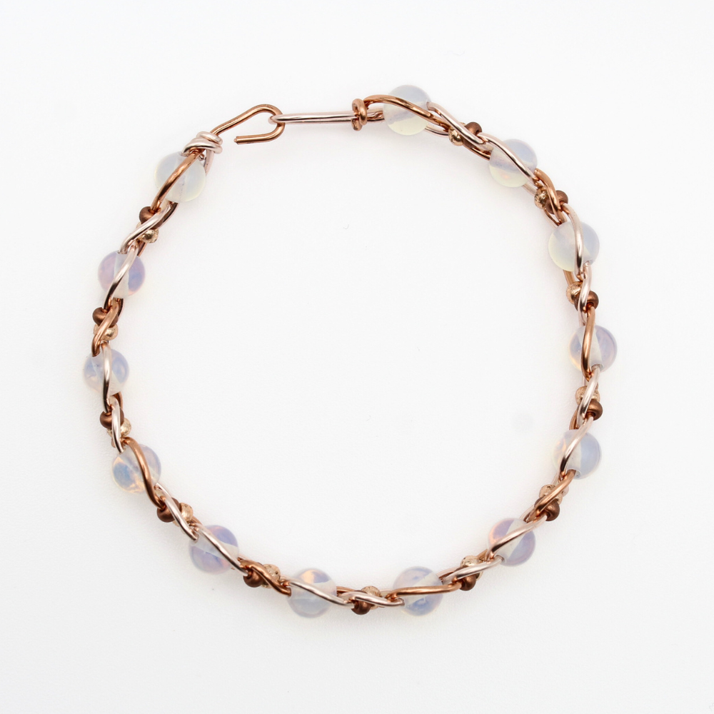 Opalite Bangle Bracelet (w/ Clasp)