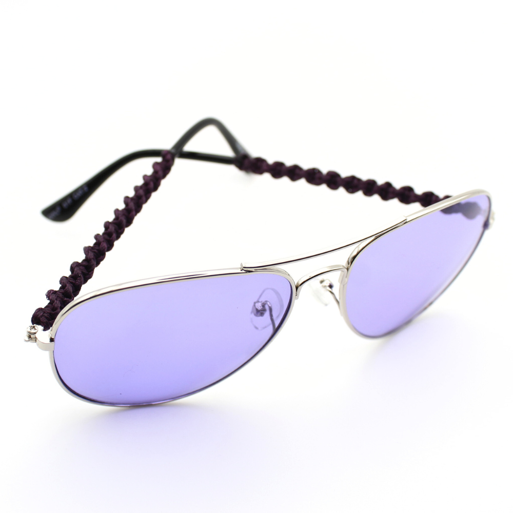 Purple Aviator Sunglasses