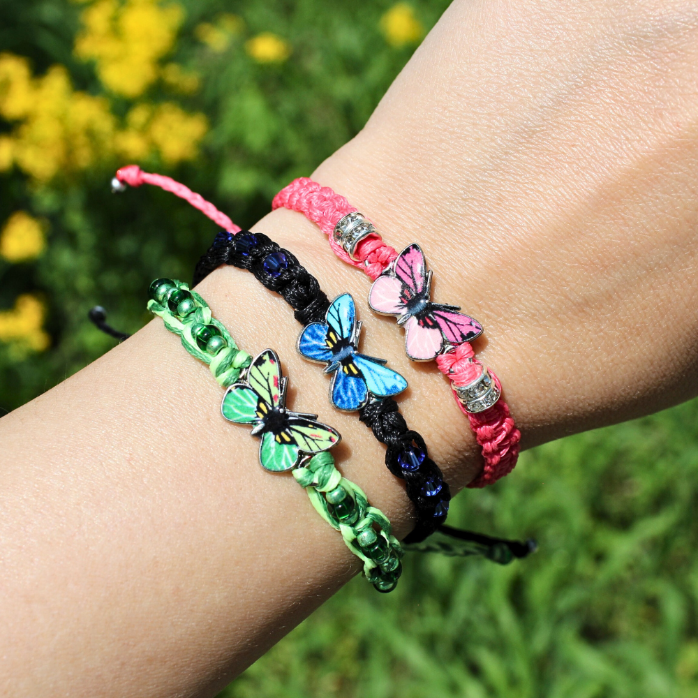 Butterfly Charm Bracelet (Adjustable)
