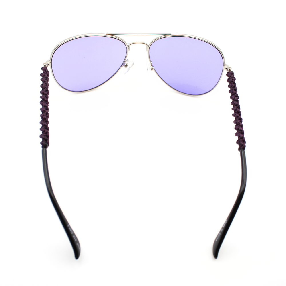 Purple Aviator Sunglasses