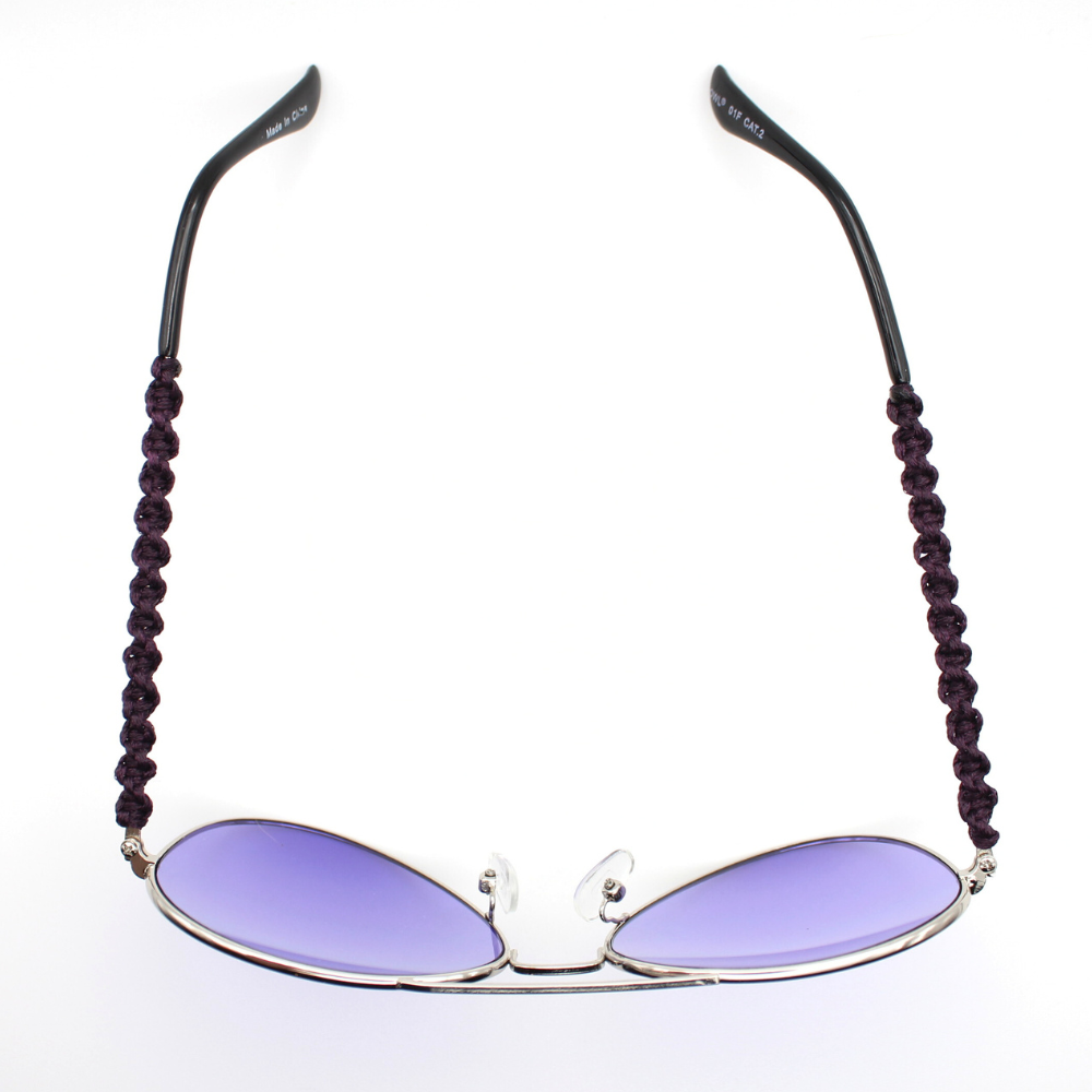 Purple Aviator Sunglasses