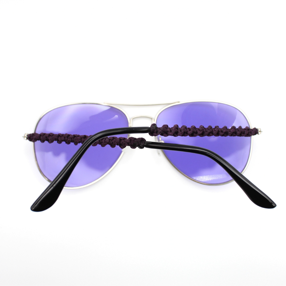 Purple Aviator Sunglasses