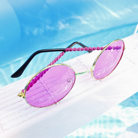 Pink Round Sunglasses