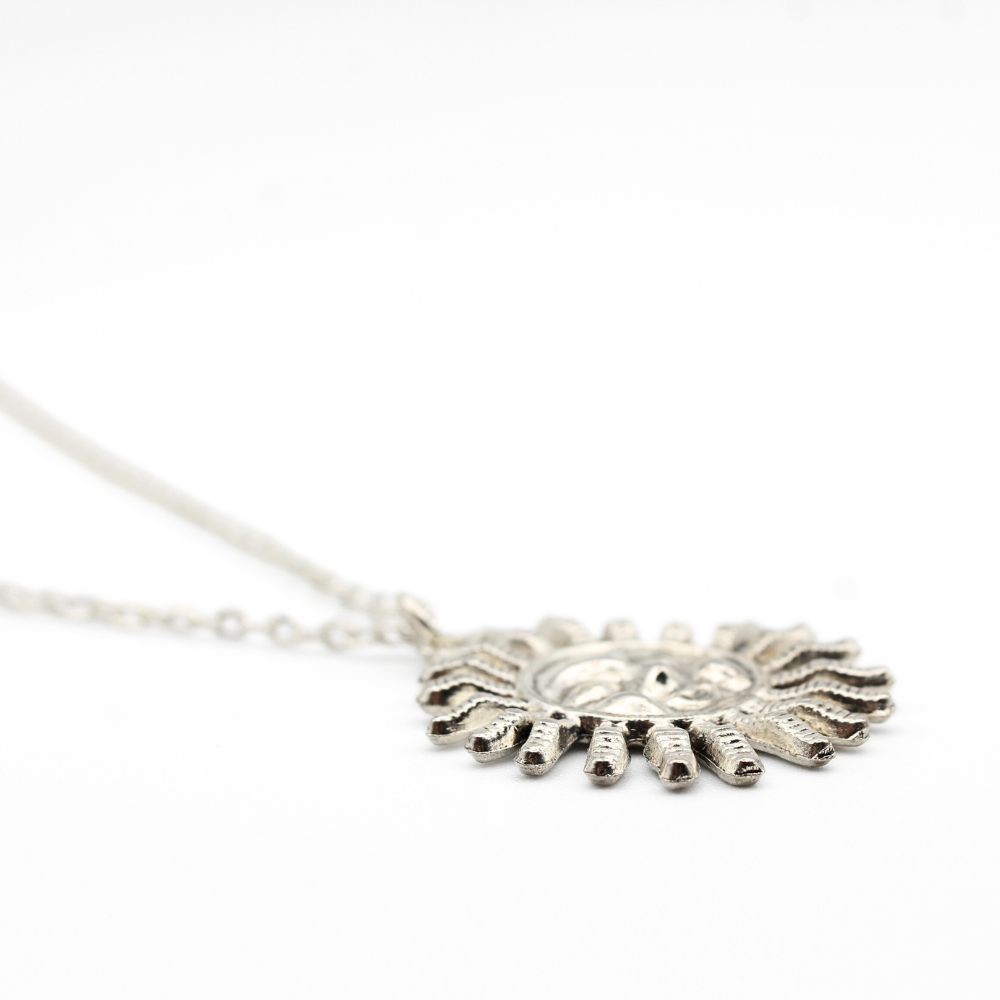 Smiling Sun Charm Necklace