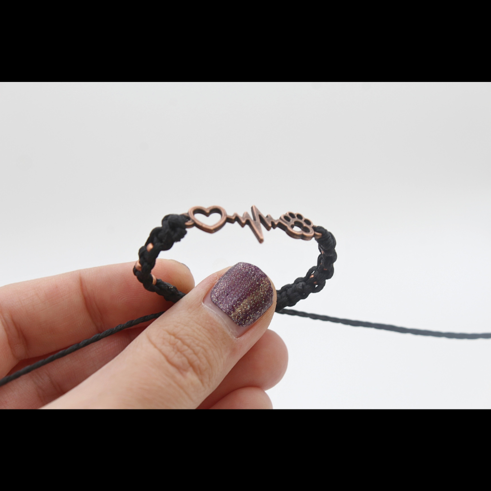 Paw Print Heart Bracelet (Adjustable)