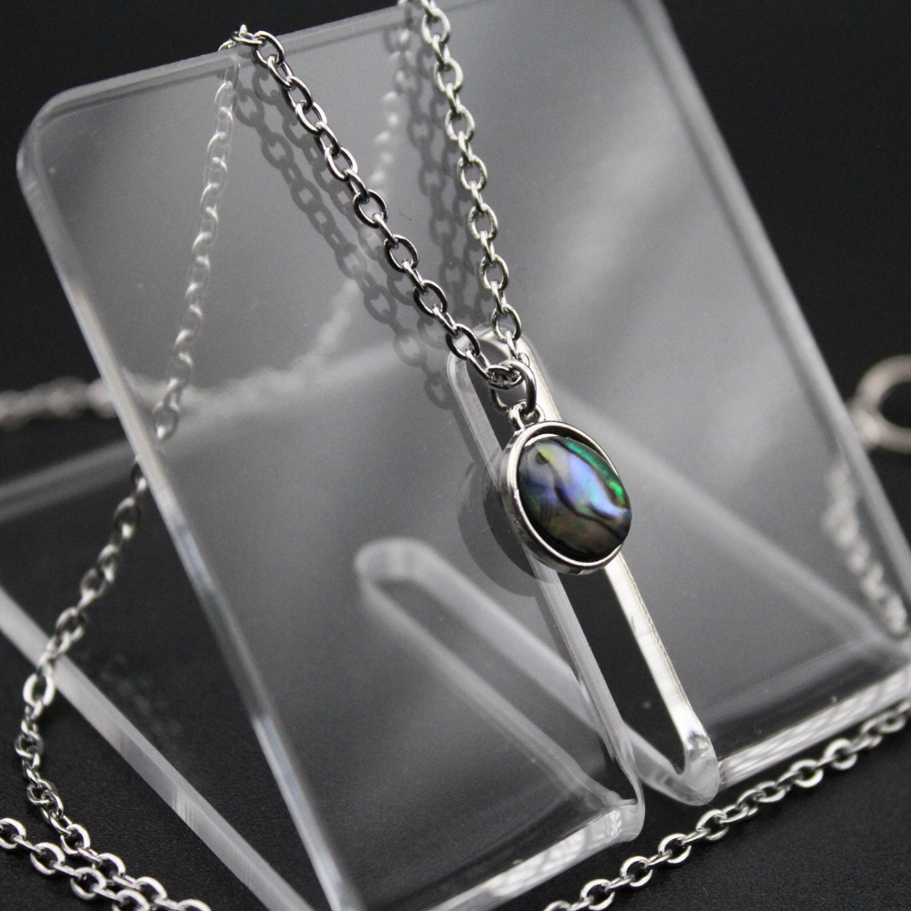 Labradorite Charm Necklace (Silver)