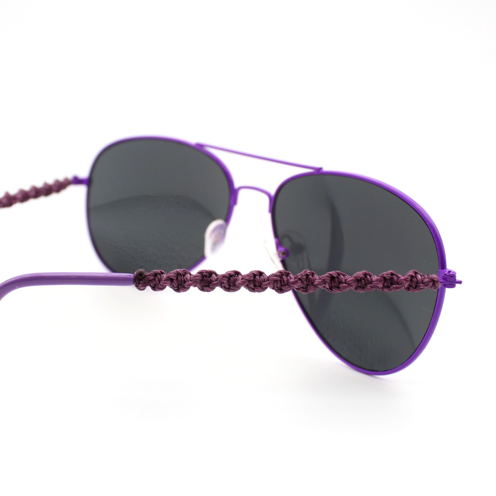 Purple Aviator Sunglasses