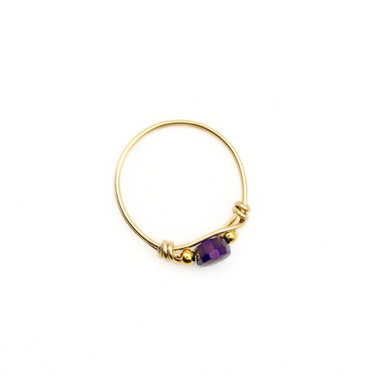 Purple Glass Ring